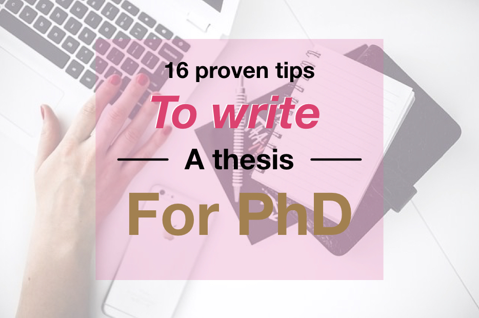 phd writing tips