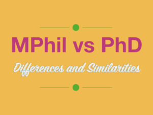 What Are The Differences And Similarities Between MPhil Vs PhD? - ThePhDHub