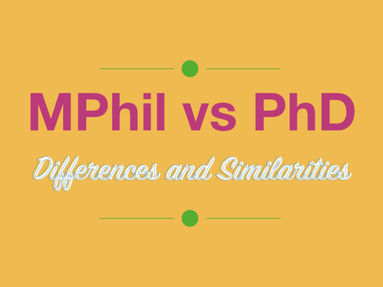 difference between mphil and phd in india