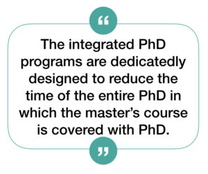 what is meant by integrated phd