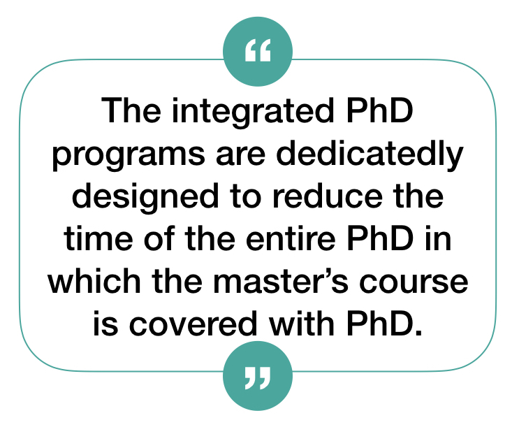 what is meant by integrated phd