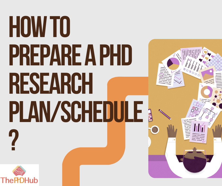 How to prepare a PhD research plan/schedule?